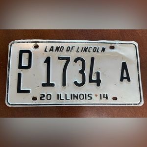 Old License Plate - Illinois
